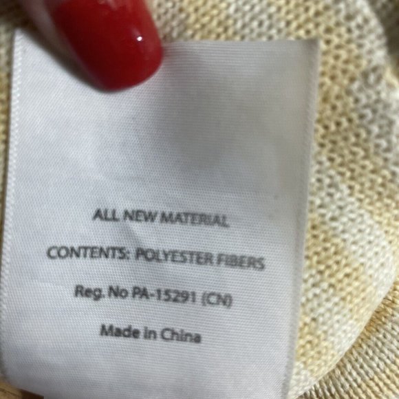 Little Miracles Rattle Plush Baby Chick Duck Yellow Knit Stuffed Animal Lovey - Picture 5 of 6